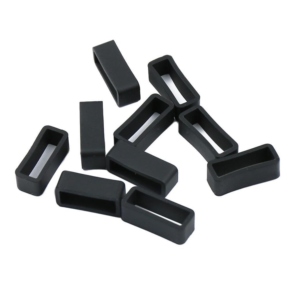 3-30pack Rubber Replacement Watch Band Strap Loops Watch Strap Keeper Retainer - 4 Pcs