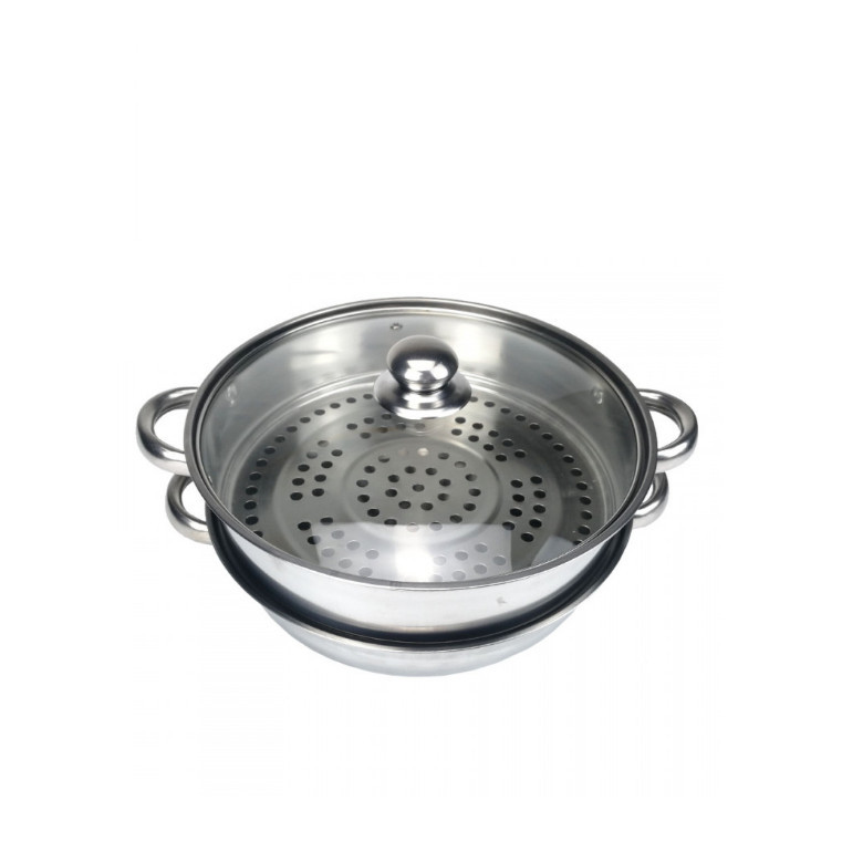 Xửng hấp 2 tầng inox 304 dùng cho bếp ga, bếp từ