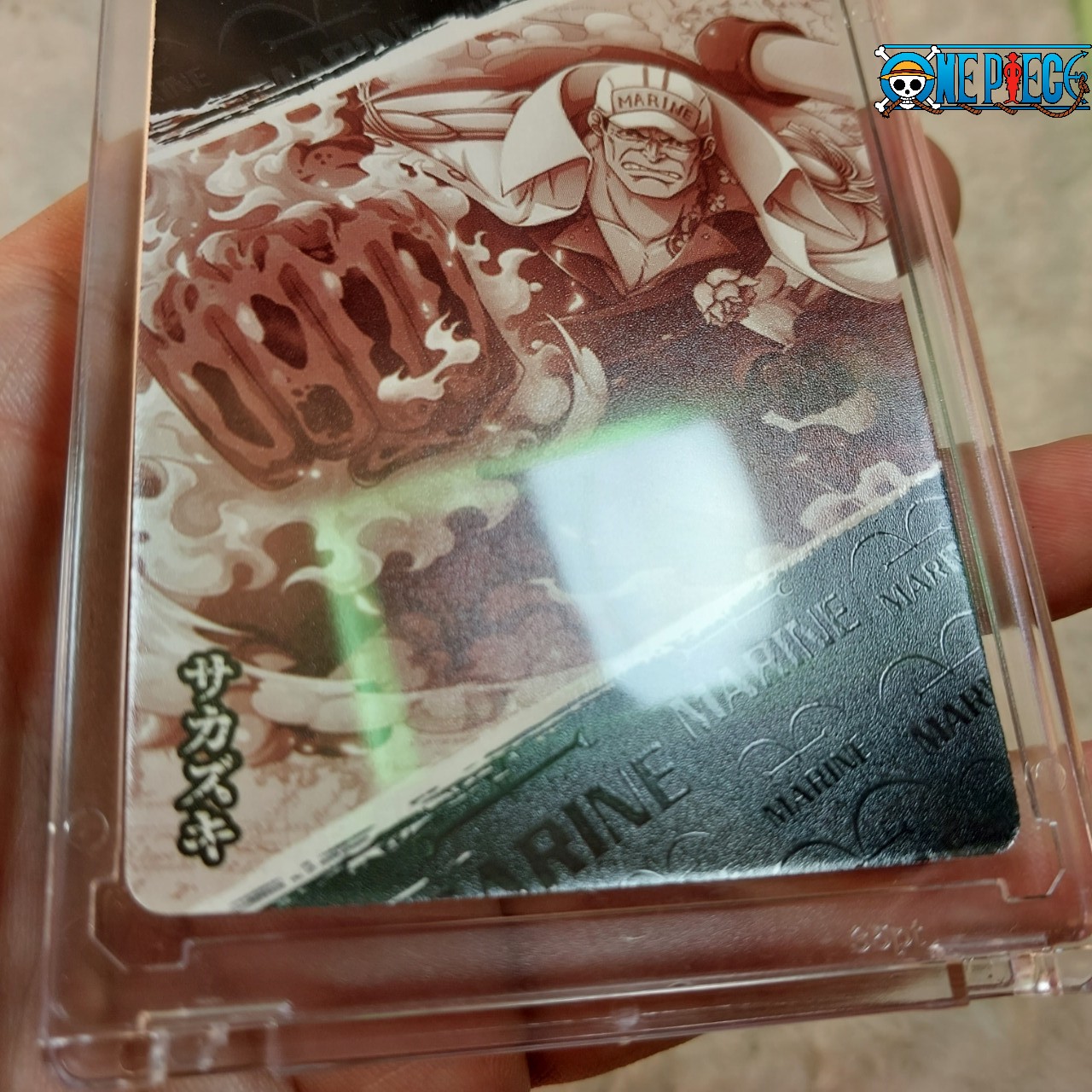 Akainu OP01 SR24 Thẻ OnePiece Đô Đốc dung nham chó đỏ của Hải Quân Anime One Piece hiệu ứng phản quang 1459 NF4 1-16