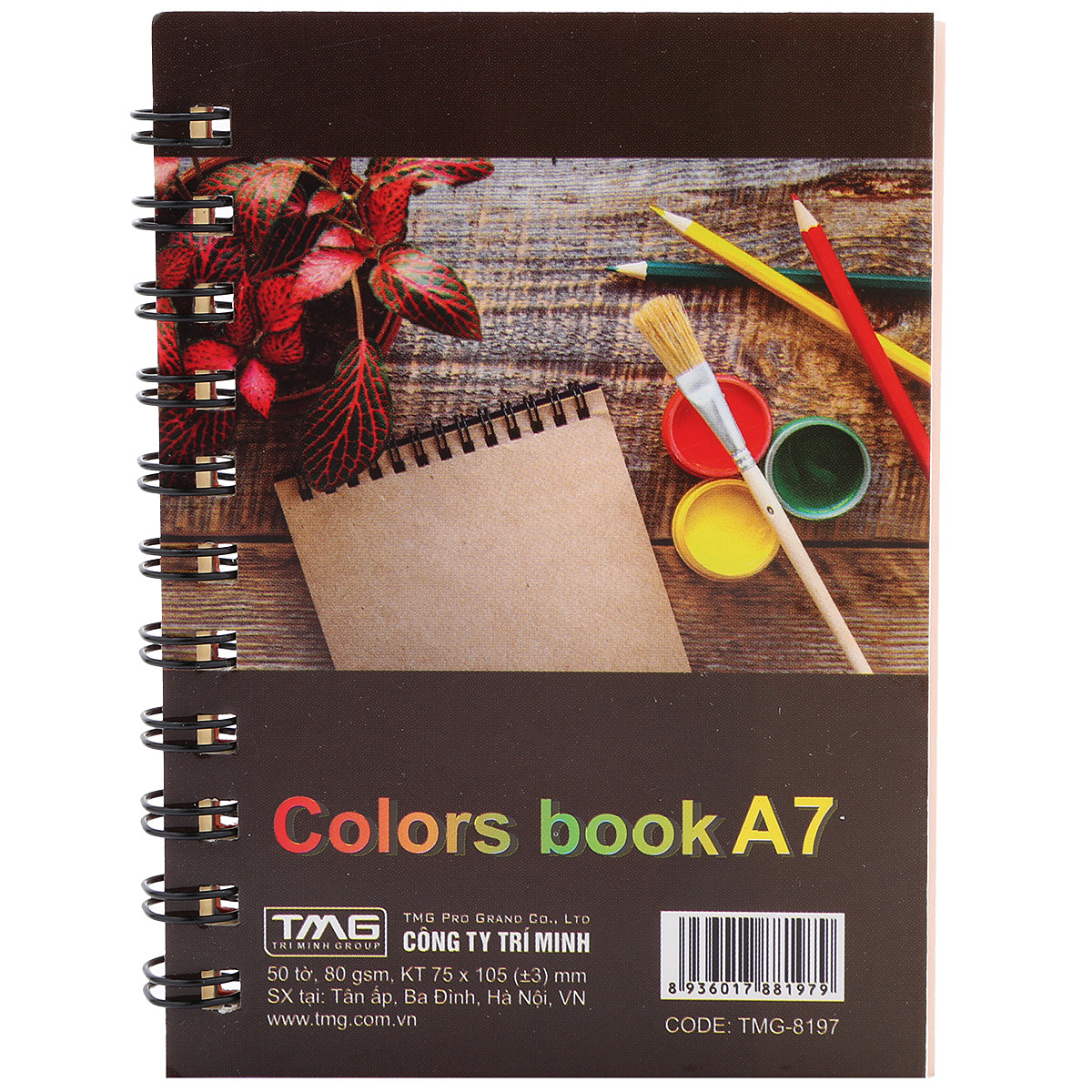 Lốc 5 Quyển Sổ Lò Xo Colors Book 8197 A7 - 50 Tờ - Giao Mẫu Ngẫu Nhiên