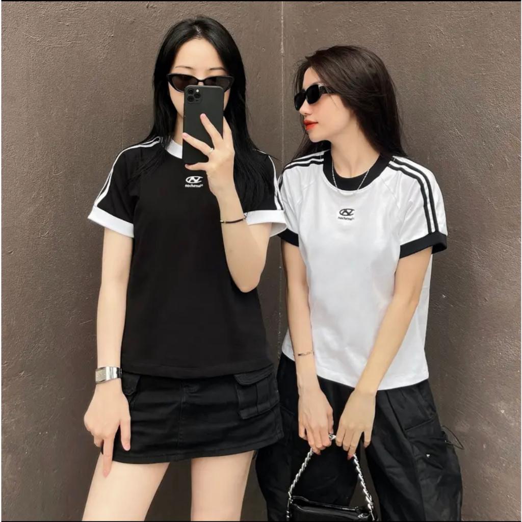 Áo Baby Tee Nocturnal Thêu Chữ N, Áo Thun Baby Tee Nocturnal Cotton 100% Nam Nữ Unisex
