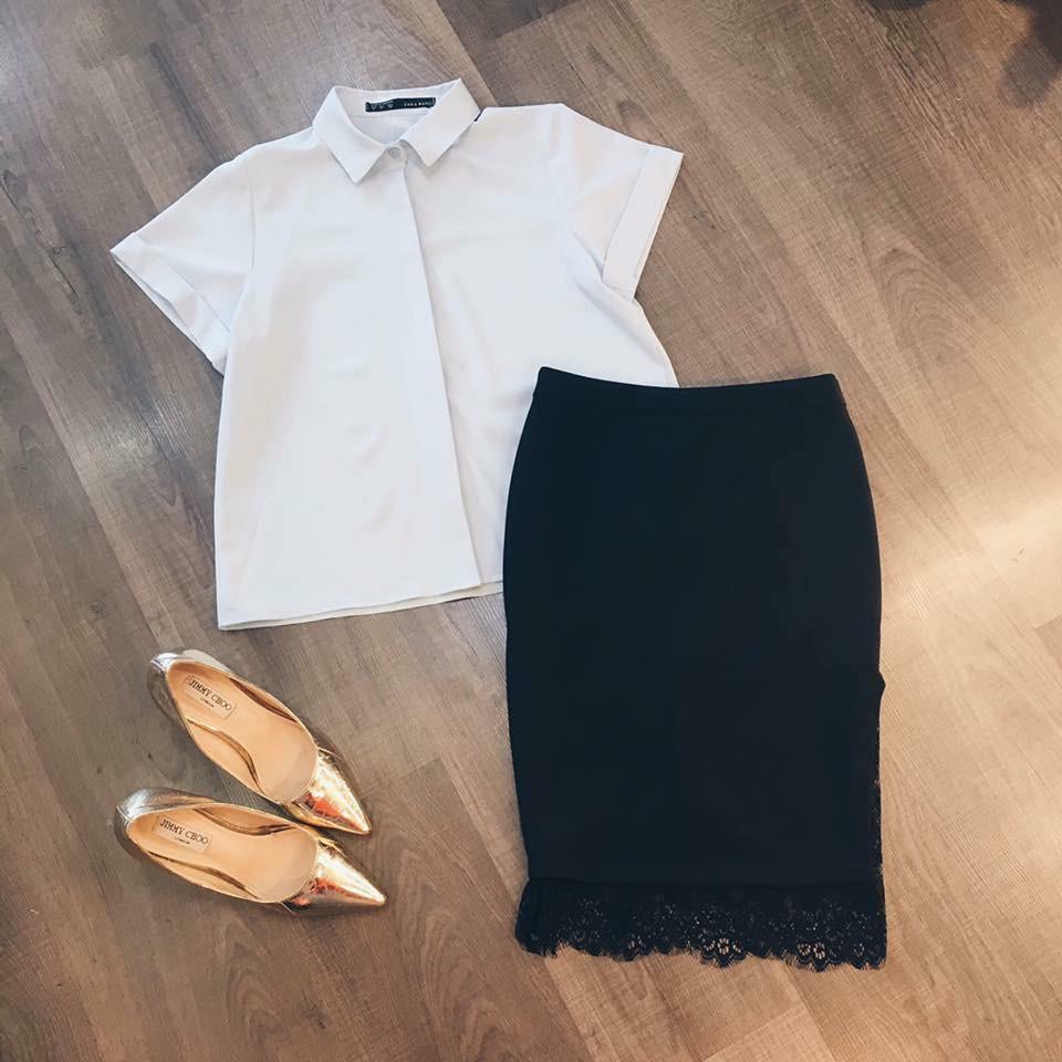 NEW Chân váy body chân ren thời trang