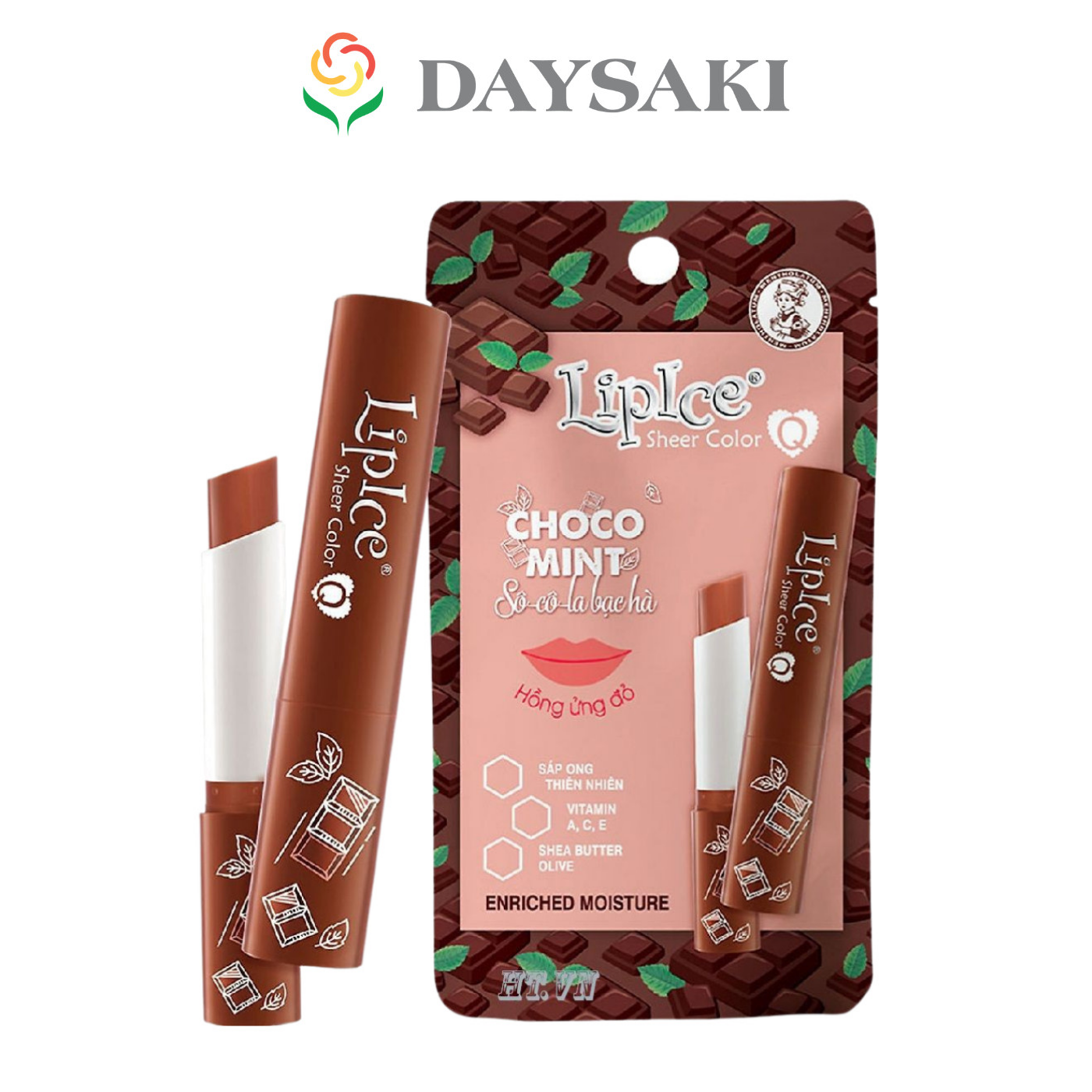 LipIce Son Dưỡng Chuyển Màu Hương Chocolate Bạc Hà Choco Mint Sheer Color Q 2.4g