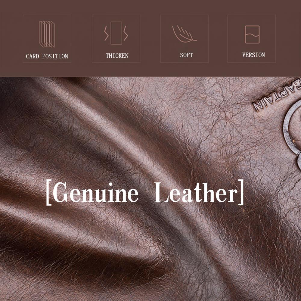 Ví da có dây kéo gấp đôi cho nam