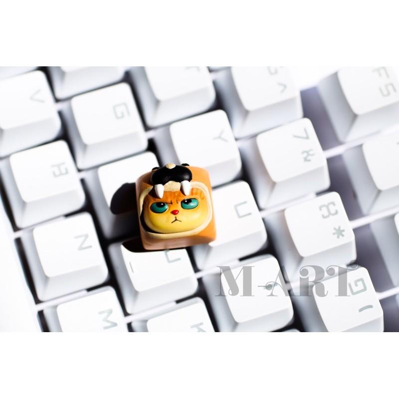 Nút dành cho bàn phím mèo dễ thương và chiếc mũ cún con - Meowy artisan keycaps