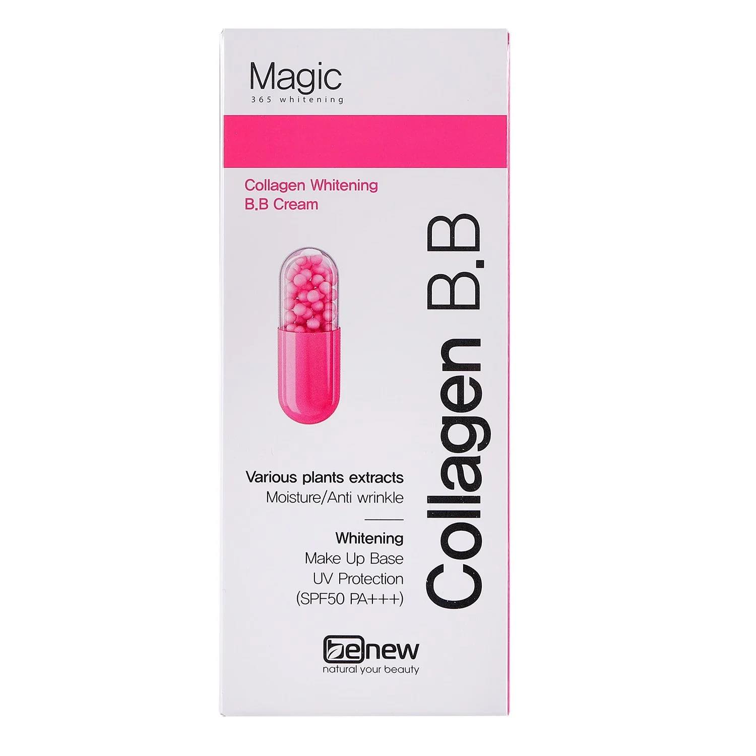 Kem nền siêu mịn lâu trôi 3in1 BB cream Magic Snow White hàn quốc