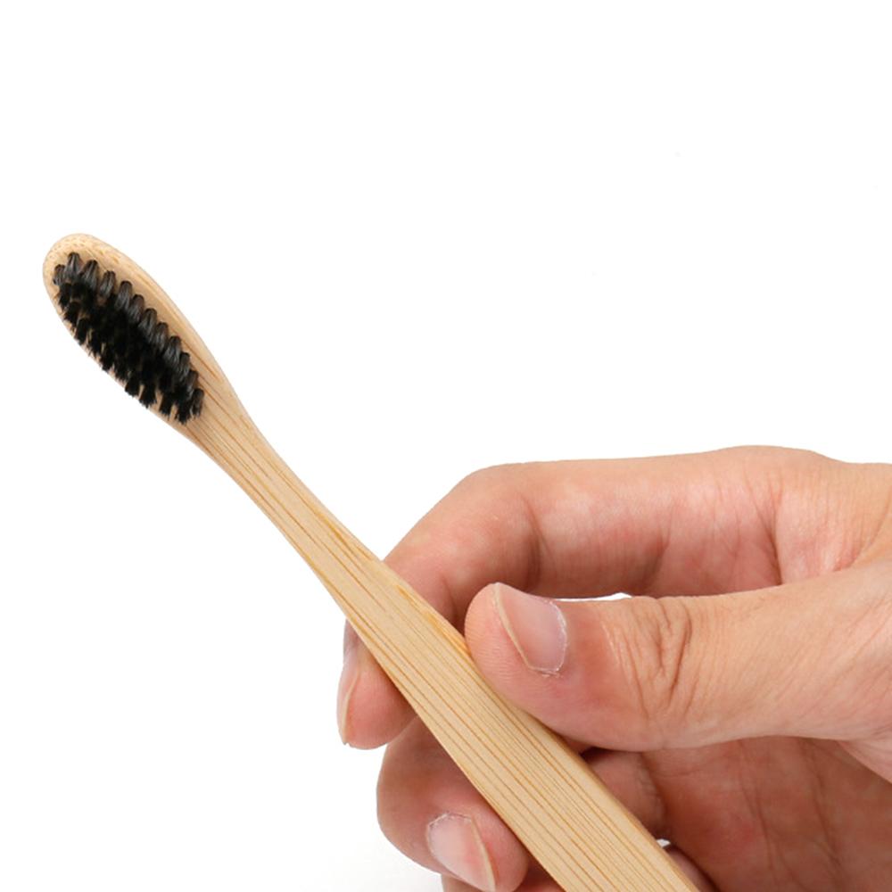 Bàn Chải Đánh Răng Tre Tự Nhiên Lông Mềm Thân Thiện Với Môi Trường Sinh Học Cho Nam Và Nữ