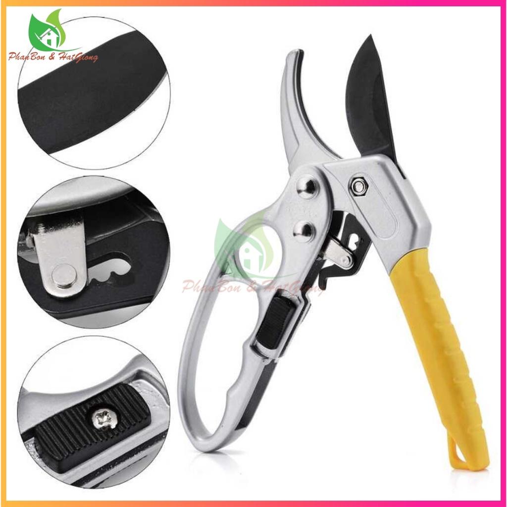 Kéo Cắt Tỉa Cành Cây, Kìm Tỉa Cây Cao Cấp HSS, Kéo Cộng Lực Cắt Cành SK-8 Nhập Khẩu, Kéo Cắt Tỉa Bonsai Cao Cấp - Shop Phân Bón và Hạt Giống