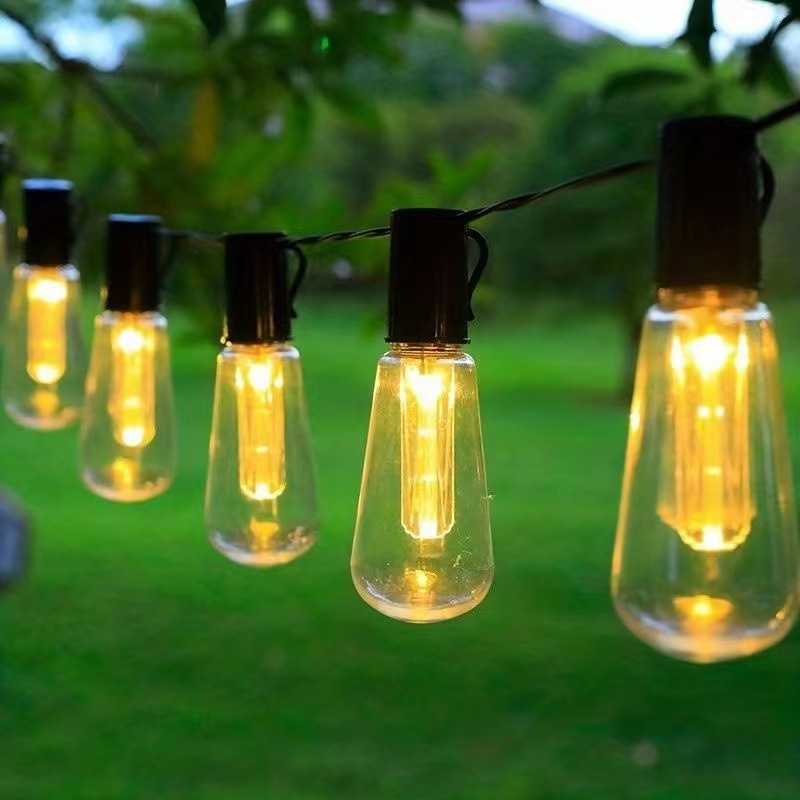 Đèn trang trí năng lượng mặt trời dây bóng led to, tiết kiệm điện, bóng siêu sáng, chống thấm nước - DA3176