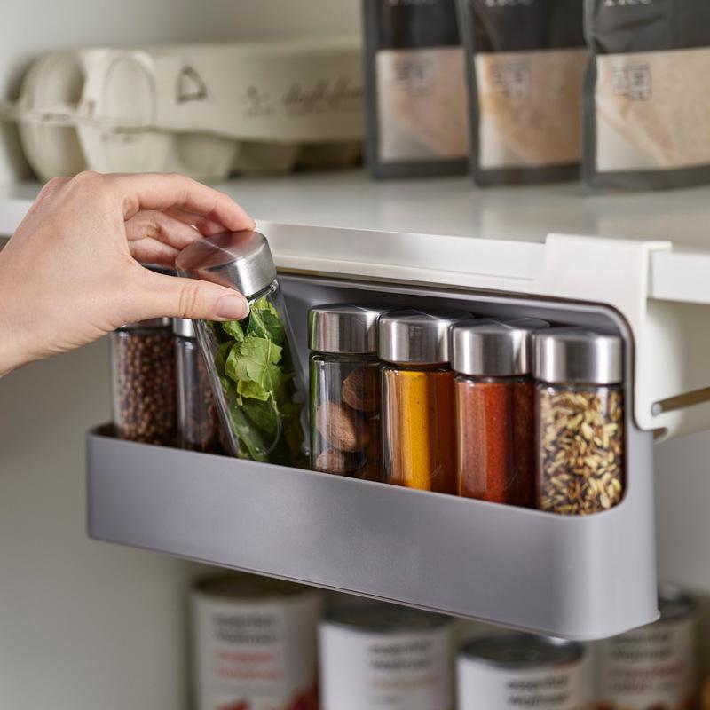 Nhà Bếp Tự Dán Tường Dưới-Kệ Đựng Gia Vị Nhà Tổ Chức Bình Đựng Gia Vị Có Giá Để Đồ Vật Dụng Nhà Bếp Lưu Trữ còn Hàng