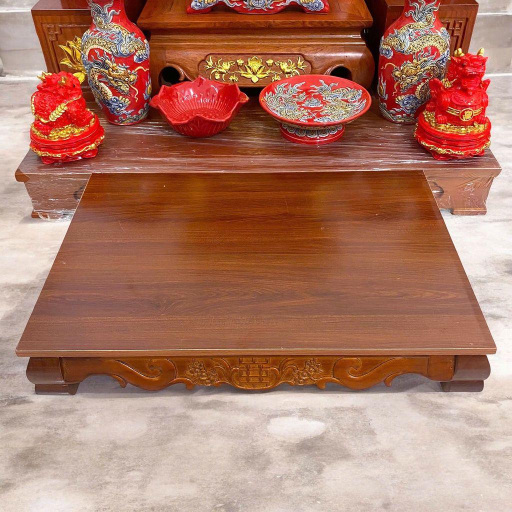Bàn ô sin nâu RỒNG VIỆT - lựa chọn tuyệt vời cho không gian thờ cúng và lễ vật của bạn