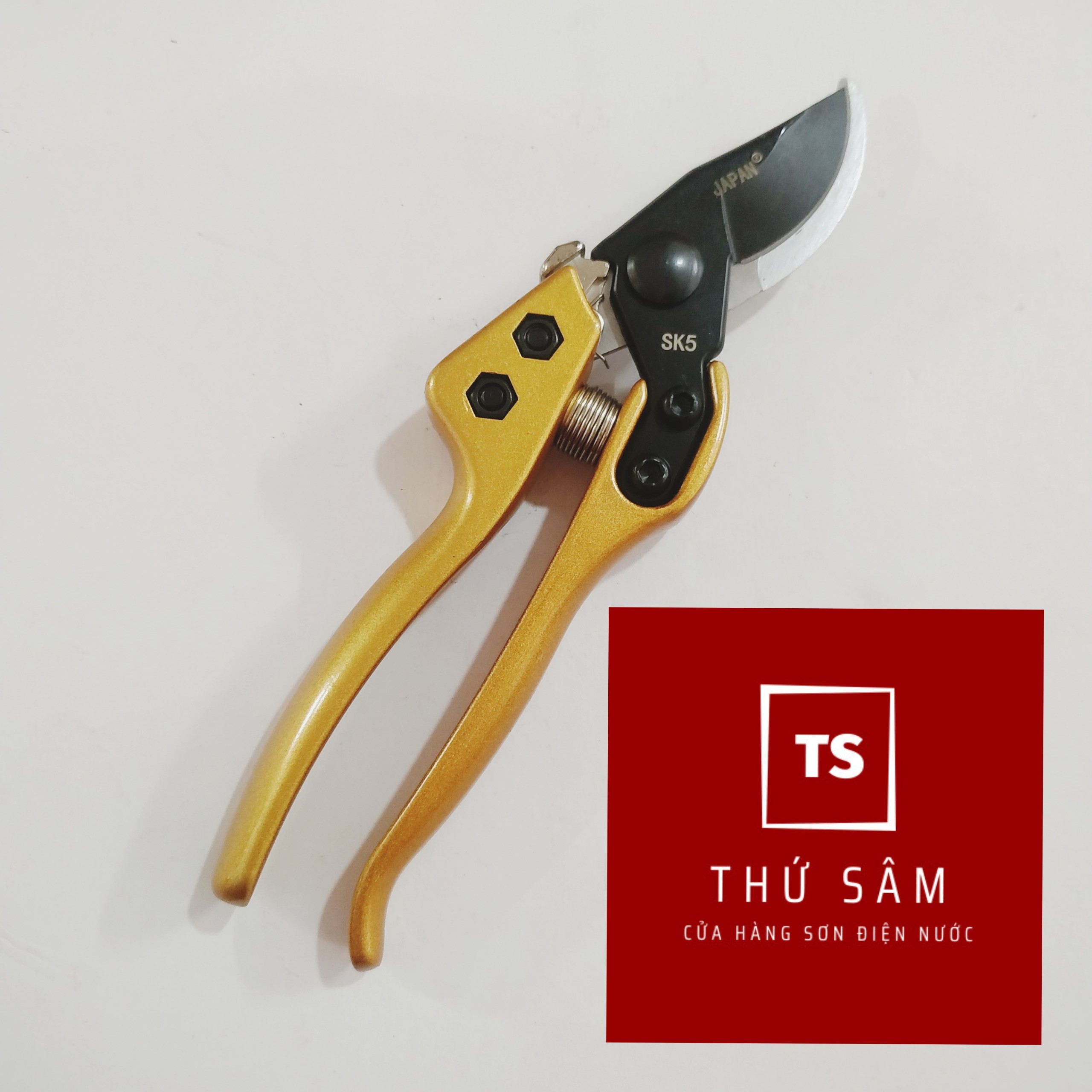 Kéo cắt tỉa cành cây Nhật SK5 vàng