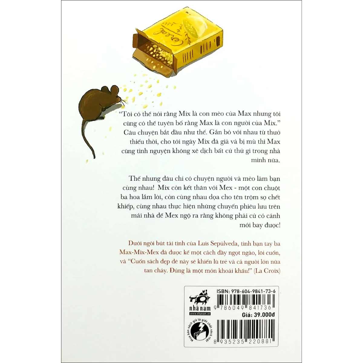 Sách Chuyện Con Mèo Và Con Chuột Bạn Thân Của Nó - Tái Bản