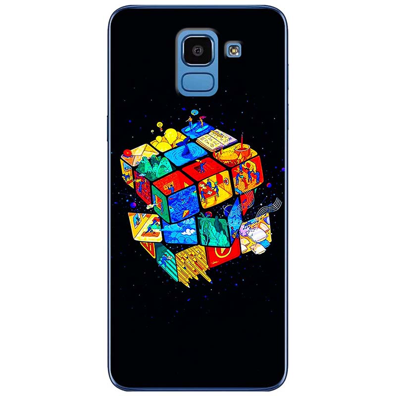 Ốp lưng dành cho Samsung J6  mẫu Rubik