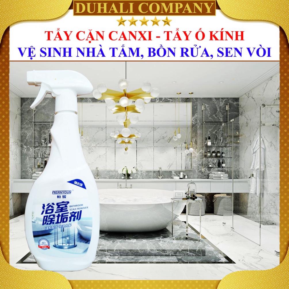 Tẩy Cặn Canxi Vách Kính - lau chùi và vệ sinh phòng tắm - thuốc Tẩy Cặn Canxi, gột rửa Nhà Tắm, Vòi Sen, gạch rất mạnh -
