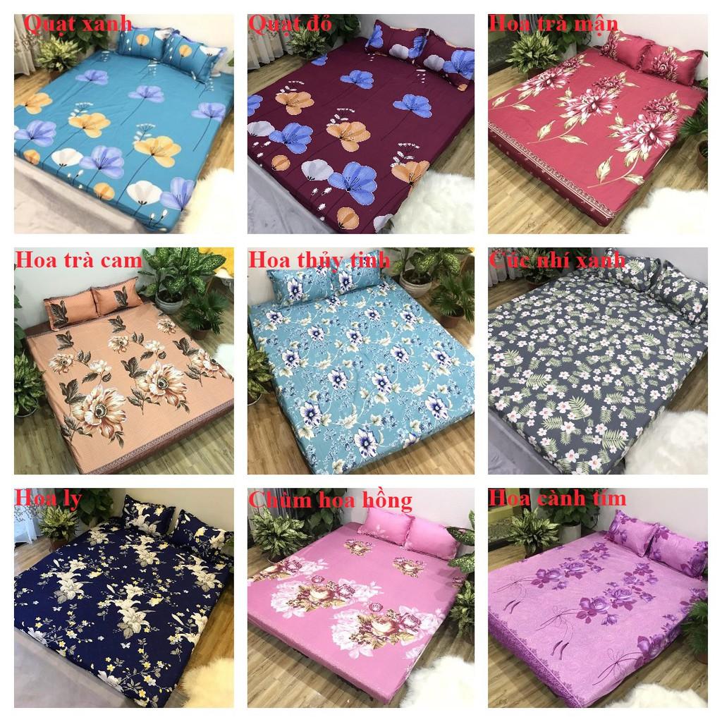 Bộ ga gối 3 món 10cm,15cm,20cm,đủ kích thước,mẫu kẻ bao diêm