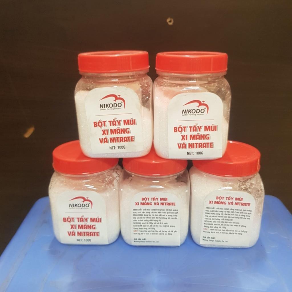 BỘT TẨY MÙI XI MĂNG VÀ NITRATE [100G]