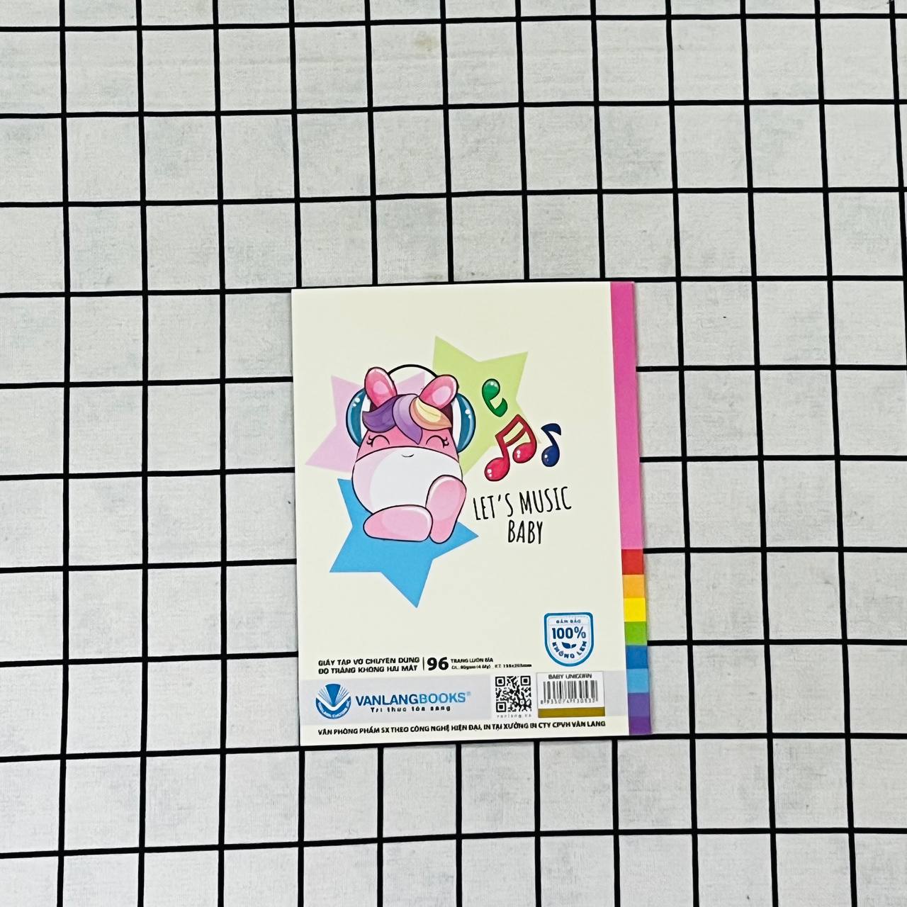 Tập Học Sinh Vanlangbooks 96 Trang Định Lượng 80 (4 Ôly) - Baby Unicorn - Vanlangbooks
