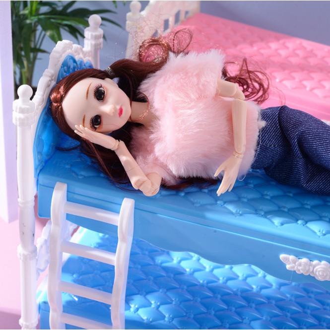 Giường Tầng Cho Búp Bê Barbie 30cm Adhshop