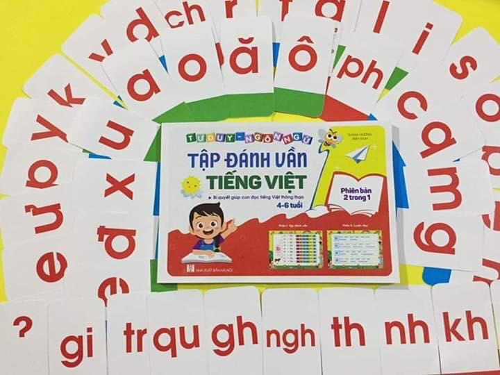 SÁCH TẬP ĐÁNH VẦN TIẾNG VIỆT CHO BÉ 4 - 6 TUỔI