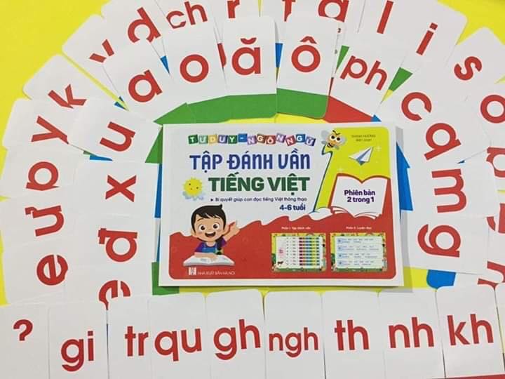 SÁCH TẬP ĐÁNH VẦN TIẾNG VIỆT  CHO BÉ 4 - 6 TUỔI