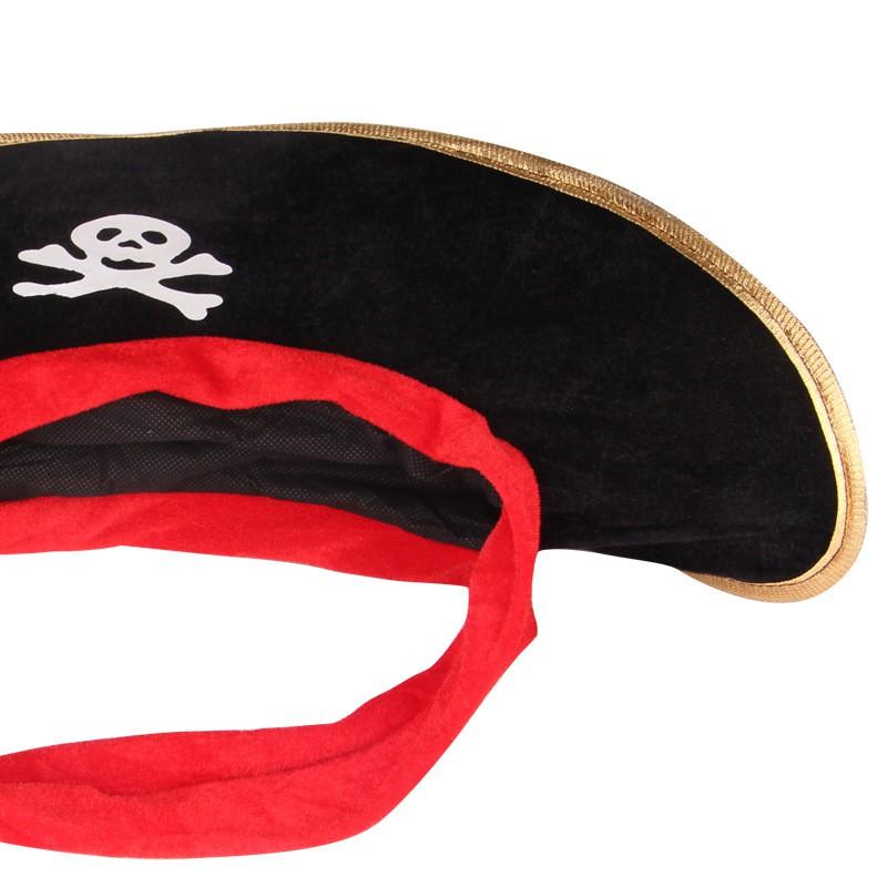 Mũ hải tặc đẹp chất vải nhung kiểu tròn hoặc dáng thuyền hóa trang cướp biển