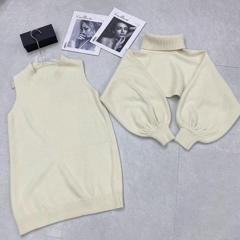 Set váy kèm áo len