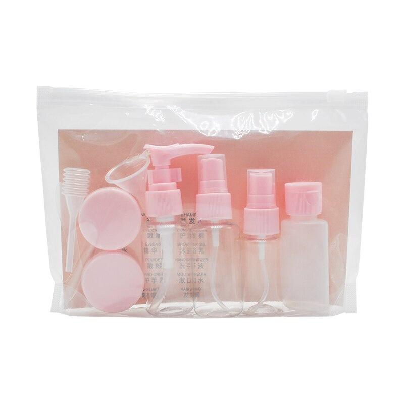 11pcs Travel Bottle Set Leak-Proof Refillable Toiletry Container For Shampoo Spray Bottles Cosmetic Bottles Random Colors Shippe