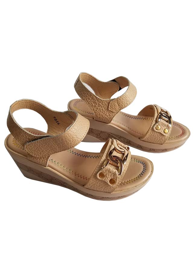 Giày sandal xuồng nữ da bò BIGGBEN cao cấp SDX34