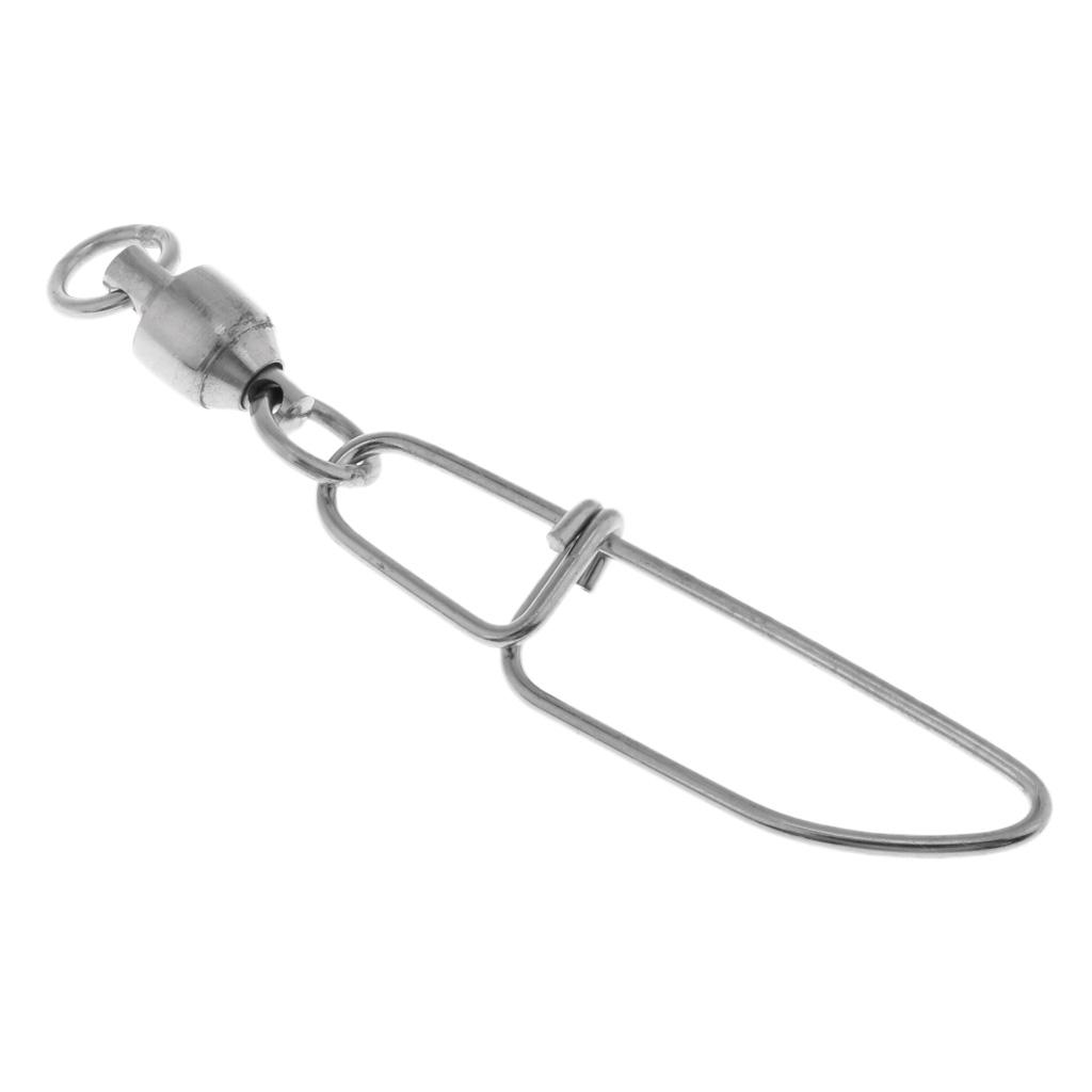 High-strength Ball Bearing Fishing Swivel with Coastlock Snap Size S L