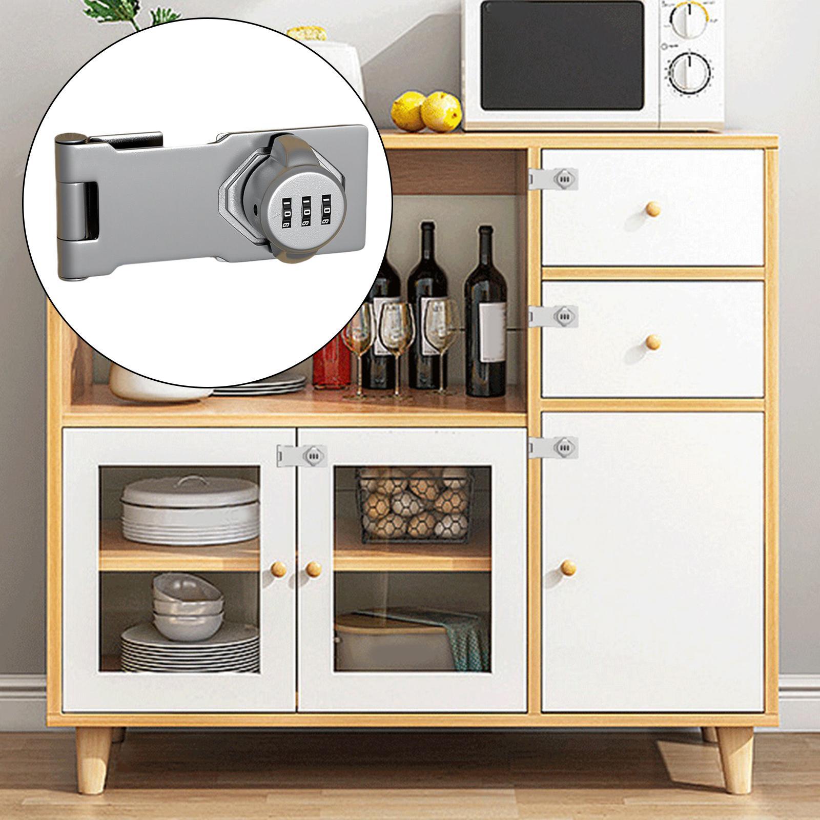 Cabinet Door Lock Household Password Lock Cupboard Drawer Lock for Pet Doors