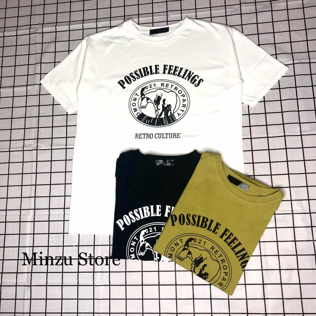 Áo phông nam nữ đẹp unisex tay lỡ Minzu form rộng dáng dài phông thun ulzzang cotton khô oversize ATMZ02