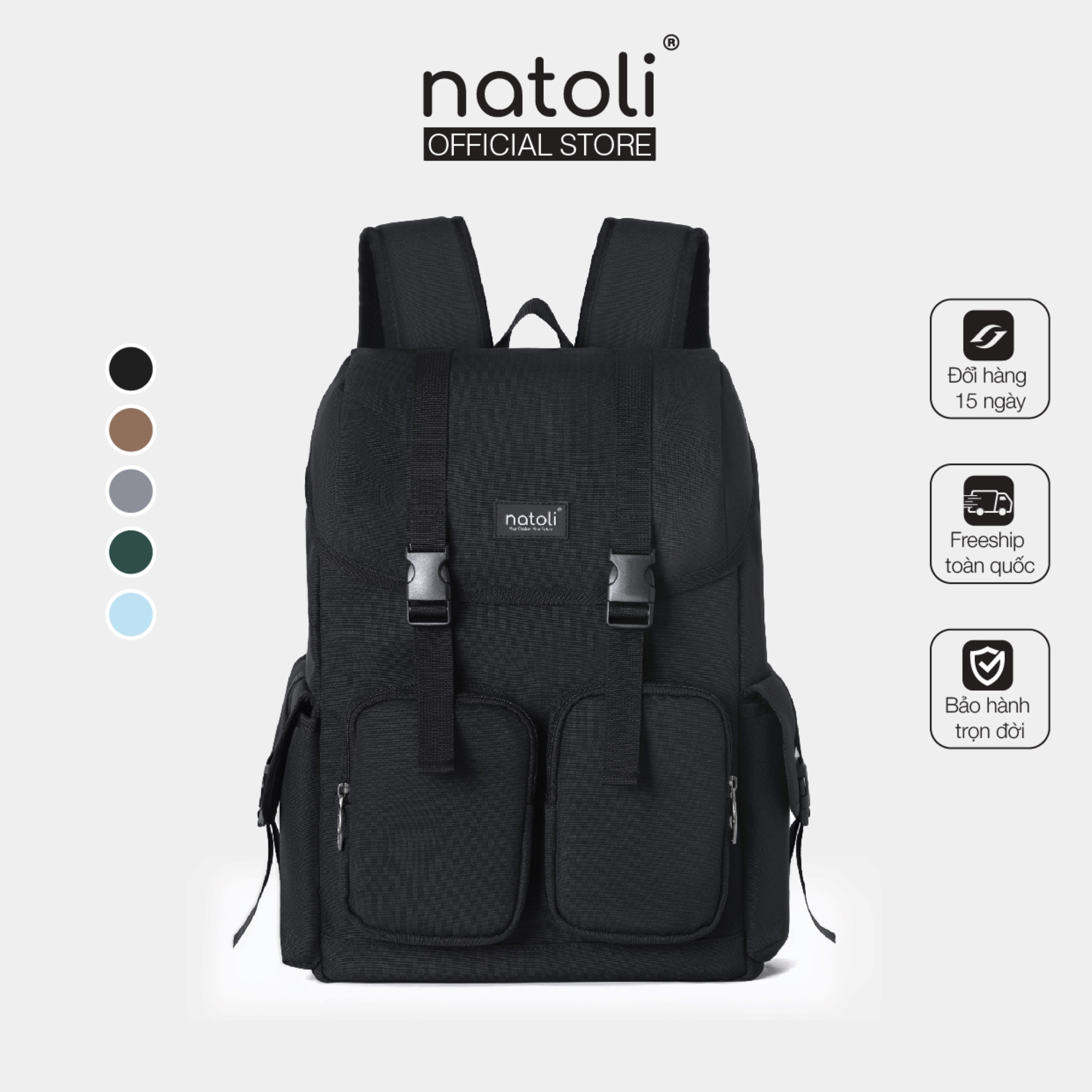 Hình ảnh Balo du lịch Thương hiệu NATOLI BST WOLFY BACKPACK B7 nhiều ngăn kháng nước cao cấp