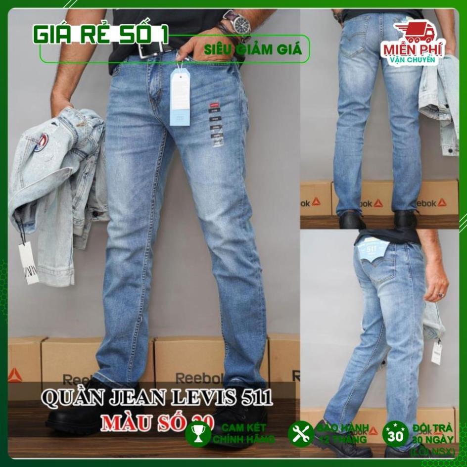 Quần Bò Jean Nam ống đứng, co giãn nhẹ, xuất dư xịn Cambodia