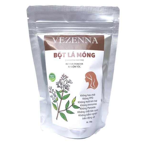 Bột lá móng nguyên chất Vezenna - 100g