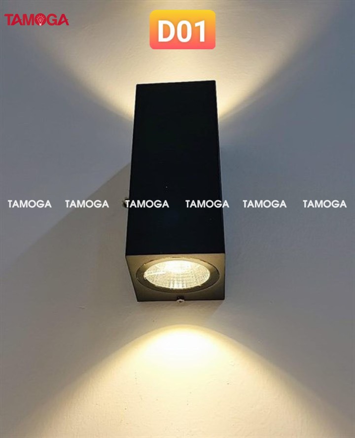 Đèn gắn tường, đèn hắt 2 đầu ngoài trời Chống nước ngoài trời TAMOGA MIKIAS 5769