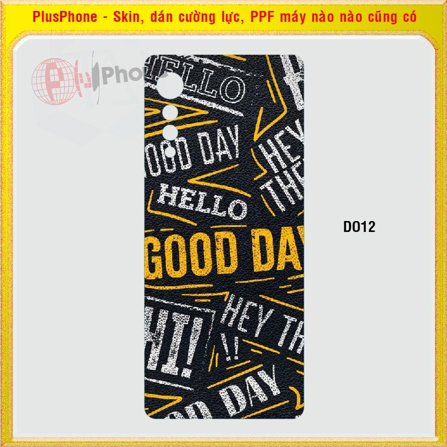 Dán Skin cho điện thoại LG Velvet 5G in hình nhiều mẫu hot, độc lạ