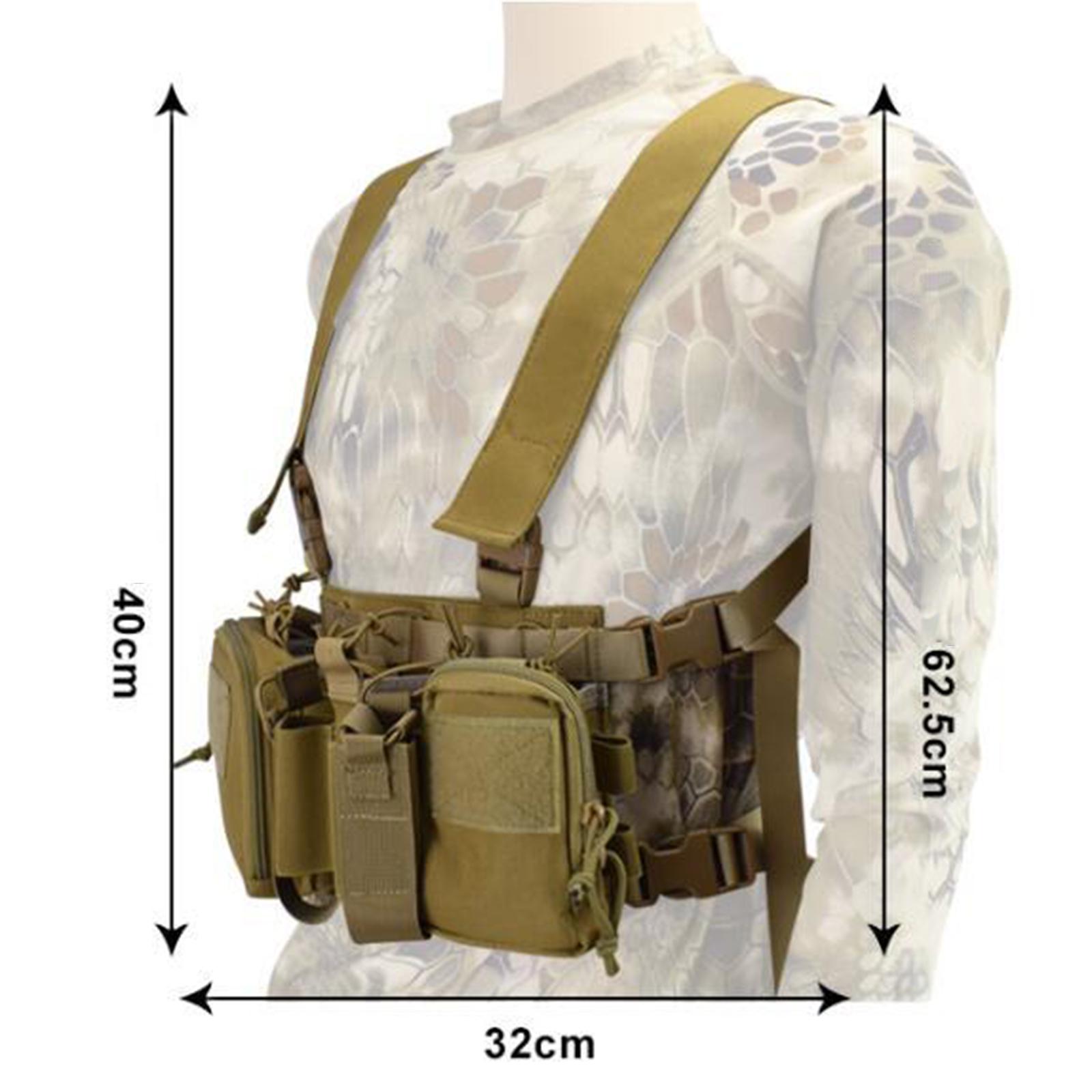 Women Mens  Vest 1000D Oxford Cloth Detachable Adjustable Belt Shoulder Straps Lightweight Breathable Training  for Hunting