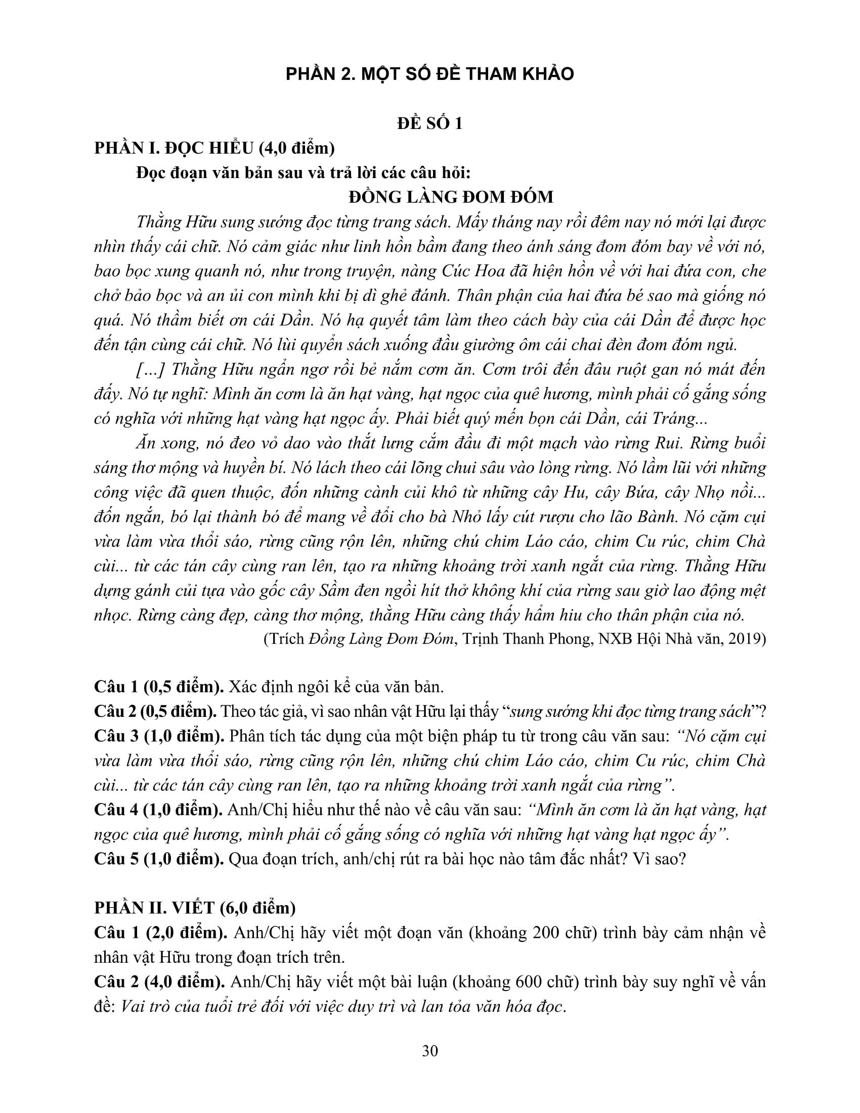 Sách - Ôn Luyện Thi Tốt Nghiệp THPT Theo Chương Trình GDPT Mới - Môn Ngữ Văn