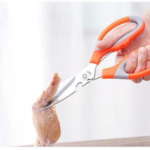 KÉO CẮT THỊTMIỄN PHÍ VẬN CHUYỂNKÉO CẮT GÀ MÀU CAM ĐA NĂNG DÙNG TRONG NHÀ BẾP TIỆN DỤNG