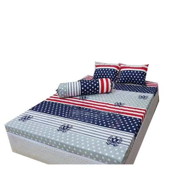 Set 5 món chăn hè ga chun Cotton Poly cỡ mỹ