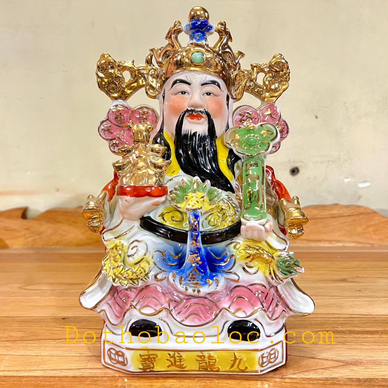 Tượng Ông Thần Tiên sứ rất đẹp cao 25cm