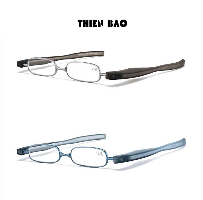 Kính lão thị viễn thị, kính đọc sách xoay 360 độ tròng Nhật siêu gọn bỏ túi Nam nữ KV1X HÀNG ĐẸP cứng cáp loại I
