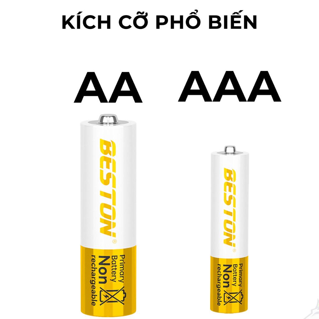 Pin Alkaline Beston AA AAA 1.5V cho Micro karaoke, đồ chơi , điều khiển, mẫu mới bền bỉ và an toàn