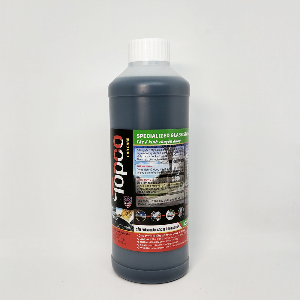 Dung dịch tẩy ố kính Topco dung tích 1 lít