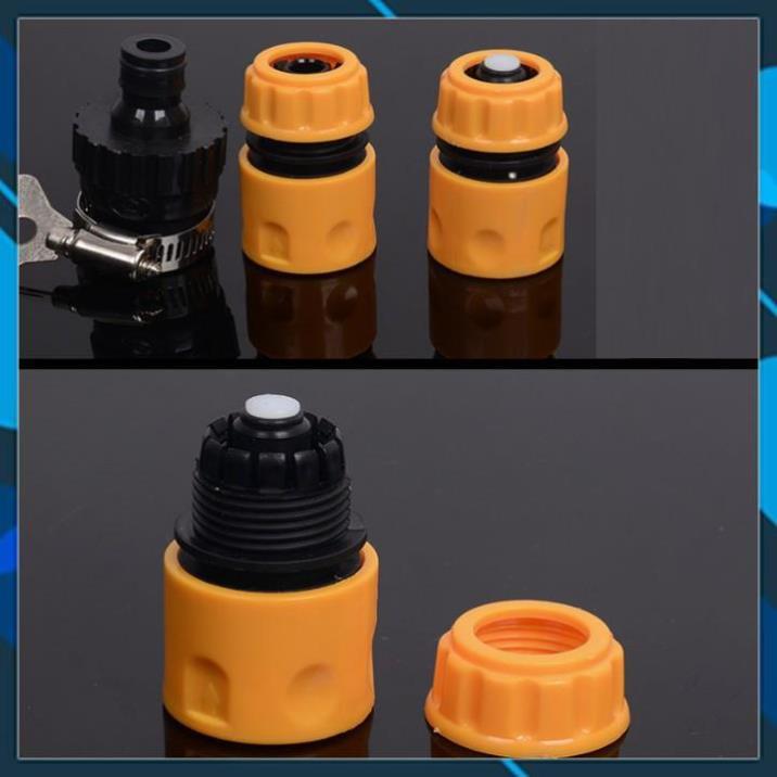 Vòi Xịt️ Bộ dây vòi xịt nước rửa xe, tưới cây , tăng áp 3 lần, loại 15m 206236 đầu đồng, cút,nối đen