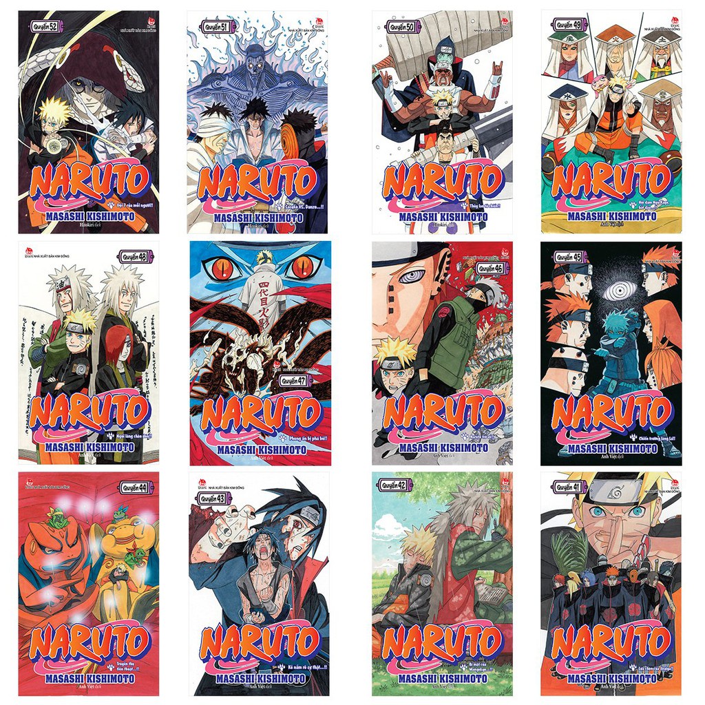 Truyện tranh - Trọn bộ 72 tập: Naruto - Kim Đồng