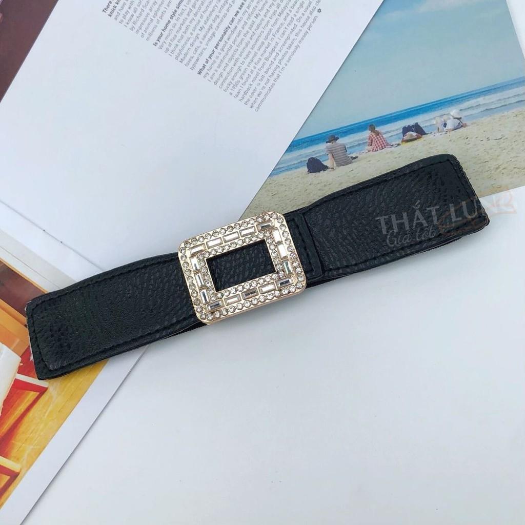 Đai váy đính hạt, dây belt cho nữ để nịt đầm bản 4cm DV049