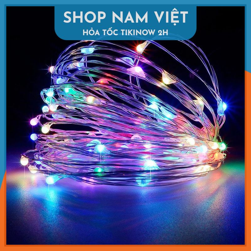 Đèn Led Đom Đóm Dây Đồng Uốn Dẻo Trang Trí Noel, Giáng Sinh, Năm Mới