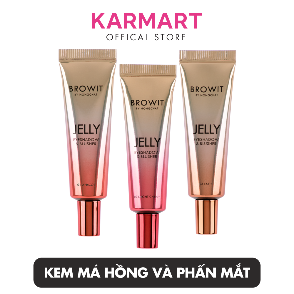 Kem má hồng và phấn mắt BROWIT Jelly Eyeshadow &amp; Blusher